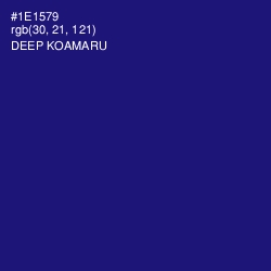 #1E1579 - Deep Koamaru Color Image